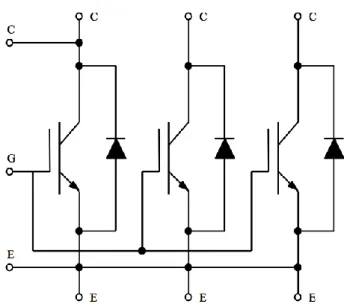 図 2.2  日立製 IGBT モジュールの回路ダイアグラム 