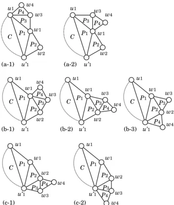 Fig. 5 Illustrations for the non-trivial sub-cases for r = 3.