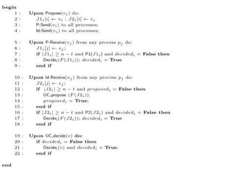 Fig. 1 Algorithm DEX: Doubly-Expedited Adaptive algorithm for Byzantine Consensus