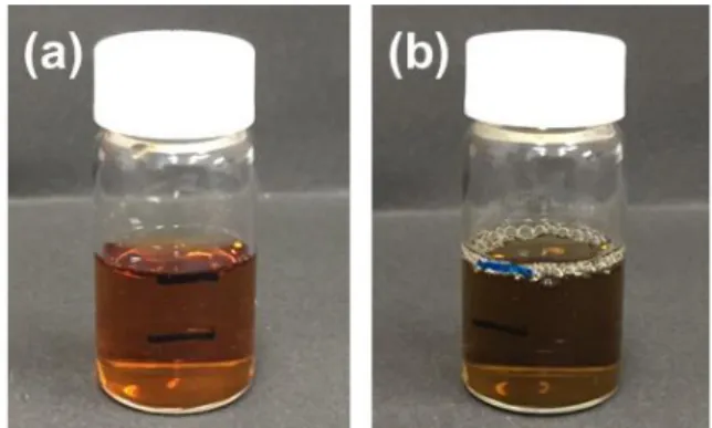 Fig. 1 Lemon tea alkaline solution with methylene    blue.             