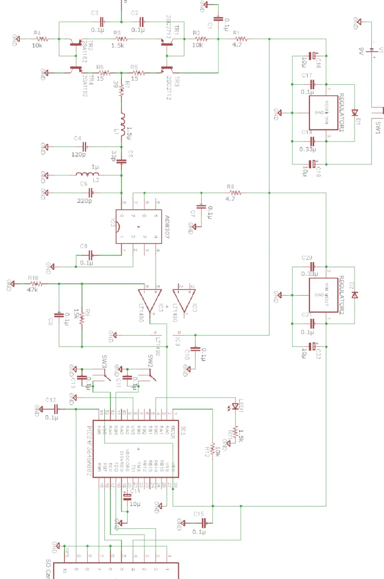 図 2. 2. 10. 1 受 信器 回路 図