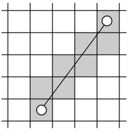 図 .4.1.3 の各頂点に番号が振られているが，この番号の対応がずれていると変形の際に図形がねじ れてしまうため注意が必要である。 今， 0 番目の頂点の座標を，適当な原点を基準とした位置ベクトルと考え，以下のように表現する。 表 4.1 各位置ベクトルの割り当て 変形前の位置ベクトル 変形後の位置ベクトル 変形中の位置ベクトル − → a − →b − →c 媒介変数 t を用いると，各ベクトルの関係は以下のように与えられる。 − → c = (1 − t) − →a + t − →b (4.1.1) 