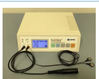 Figure 2. Photograph of the PainVision PS-2100 unit used to calculate the current perception threshold.