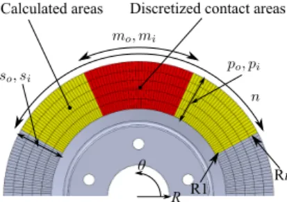 Fig. 10 Schematic of discretized identification areas.