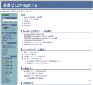 表 1: 授業の実施内容（概要）. 実施日 内容 4 月 14 日 オリエンテーション 4 月 21 日※ インターネット、 IaaS 、 AWS に 5 月 12 日※ 関する座学と実習 5 月 26 日 汎用サーバ（ LAMP 環境）の構築と 運用に関する座学と実習 6 月 2 日 PHP 言語プログラムの座学と実習 6 月 9 日 サーバアプリ事例の紹介 6 月 16 日 各自が作成するサーバアプリの 6 月 23 日 考案・技術調査のための自習期間 （並行して個人面接も実施） 6 月 30 日 作成
