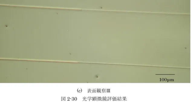 図 2-30  光学顕微鏡評価結果 
