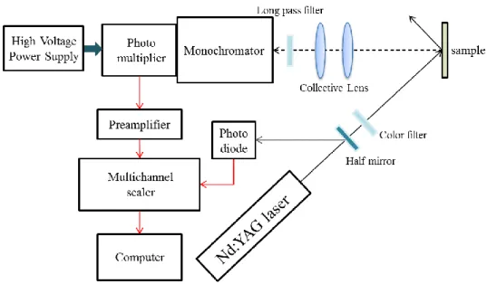 Fig. 3.7 に時間分解フォトカウンティング測定の実験系を示す。用いた装置は以下の通