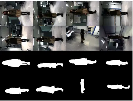 図 6 撮影環境とカメラ位置 Fig. 6 The studio and camera positions.