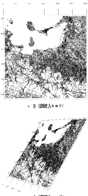 図  4  経路の node 数と実行時間の関係  4.  プロット  4.1  R を用いた node の 3D プロット  3D プロットを行うためには R の rgl というパッケージを ダウンロードする必要がある。このパッケージを読み込む ことで関数 plot3d()を使用することができる。 3 次元でプロ ットを行うことで各 nodeは 2 次元上にプロットされている が、斜め上から見た様子を確認することなどが可能となる。 3D プロットを行うためには軸となる 3 つの値を持つデー タフレームを作