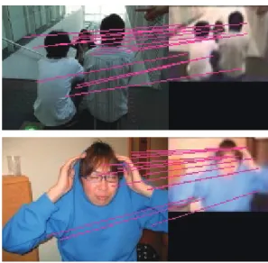 図 8 テーブル上の写真と PC 内のデータの対応付け Fig. 8 Photo on the table matched the data stored in PC