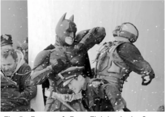 Fig. 5 Batman ＆ Bane Fighting in the Snow