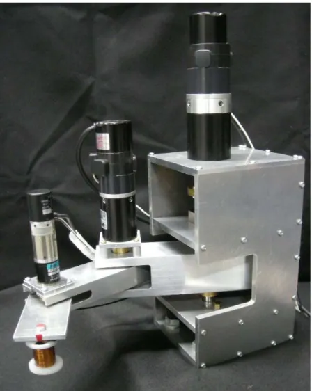 Fig. 2.1 Photograph of the three-link robot arm with Electromagnetic attraction hand 