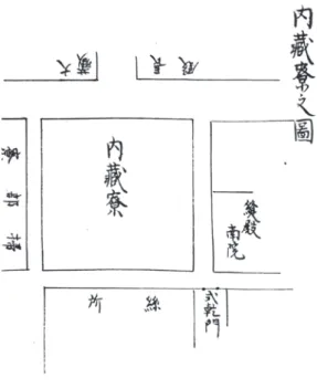 図 10　内蔵寮之図（大内裏図考証 3-200）