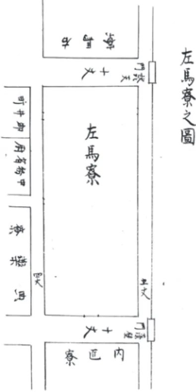 図 26　左馬寮之図（大内裏図考証 3-346）