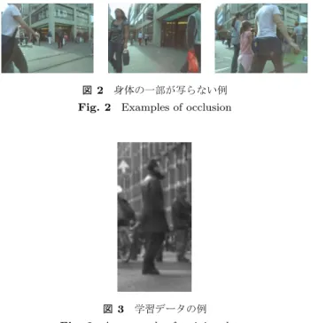 図 3 学習データの例 Fig. 3 An example of training datas