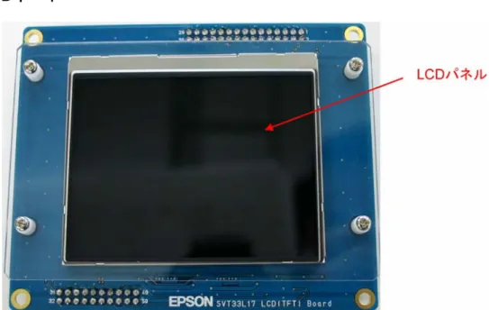 図 3.6  LCD ボード表面各部の名称 