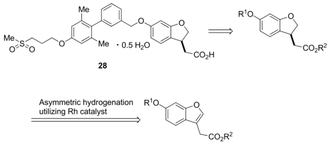 Figure 6. Retrosynthesis of compound 28. 