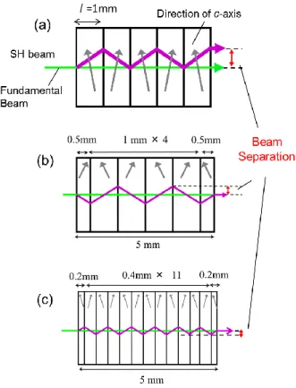 Fig. 3 (a)従来構造  (b)新規構造 RTB-BBO#1 (c)RTB-BBO#2 