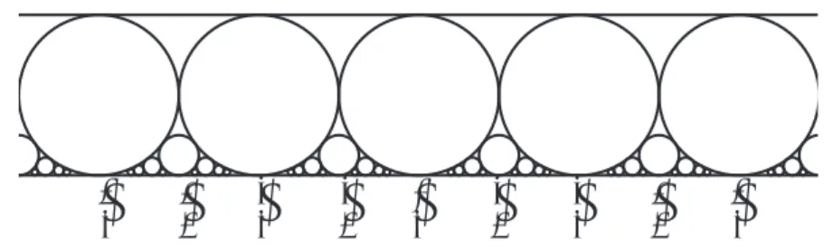 図 3 McMullen’s program により描いた Farey サークルパッキング（ディスクモデル）
