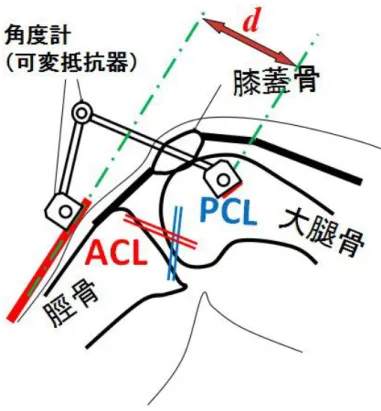 図 3.1 改良型脛骨前方変位量測定装置