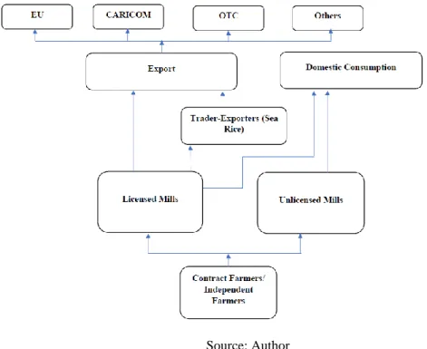 Fig. 5. Guyana Rice Supply Chain 2011  