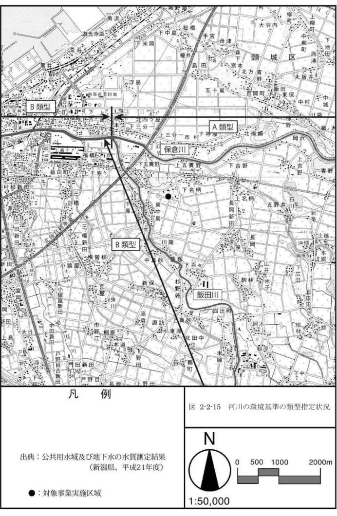 図  2-2-15  河川の環境基準の類型指定状況 