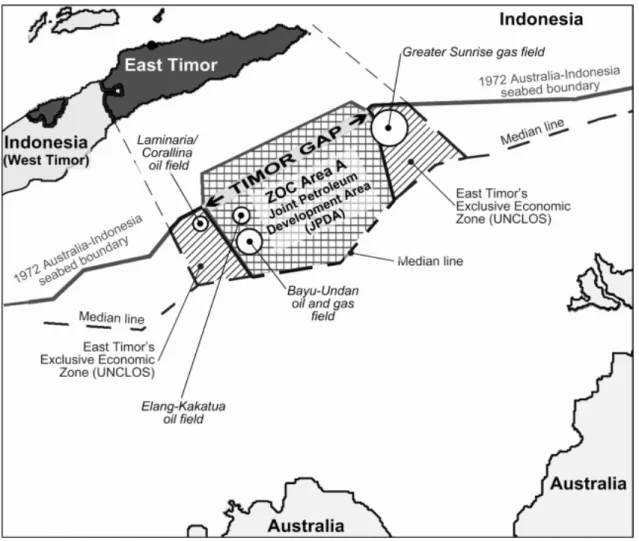 Figure 2: East Timor’s claim for EEZ 