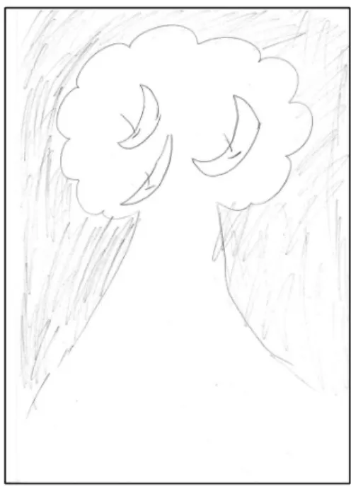 Figure 3  学生Bのバウム（Pre）  Figure 4  学生Bのバウム（Post） 