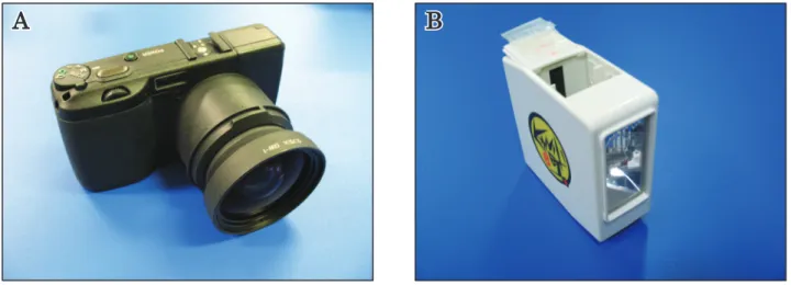Fig. 1.  Digital camera and electronic ﬂ ash.