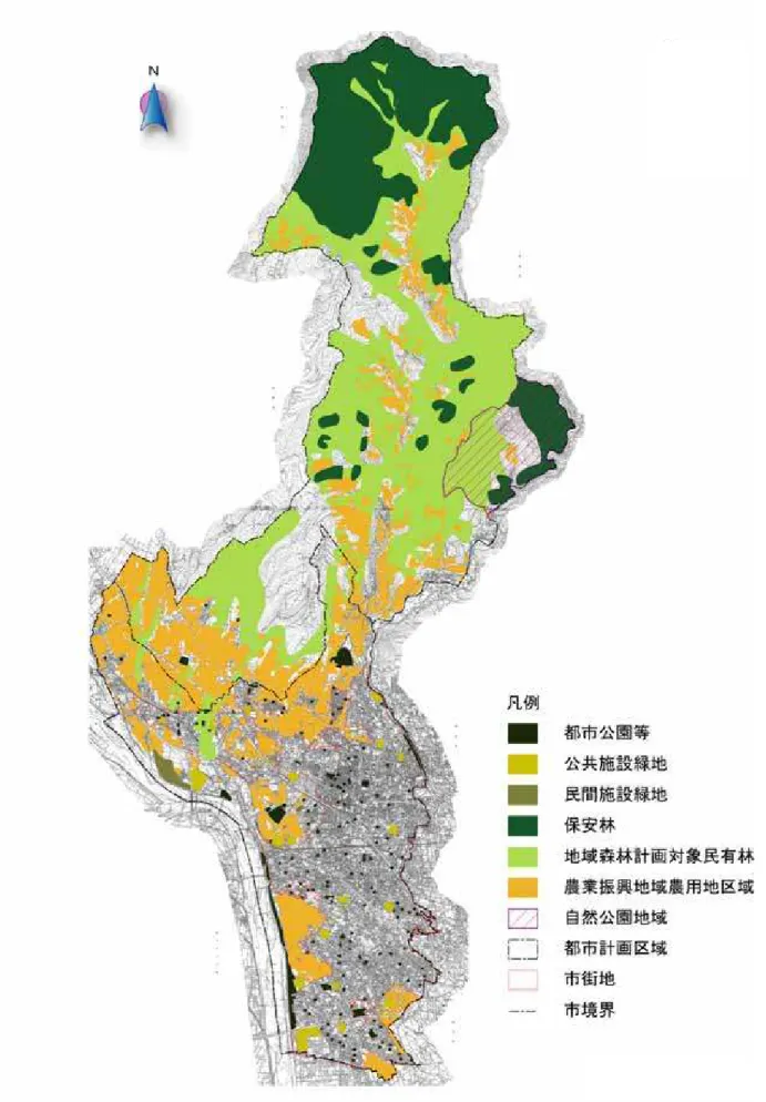 図 2 - 2 7   緑地制度の適用状況 