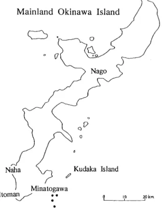 Fig. 1. Study site and payaw devices off Minatogawa