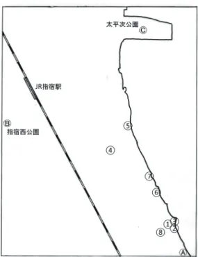 Table 1. Frequency of occurrence of three Pheidole aliens at eight sites around Yunohama, Ibusuki-shi, Kagoshima.