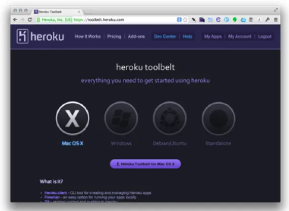 図 5.1 heroku toolbelt