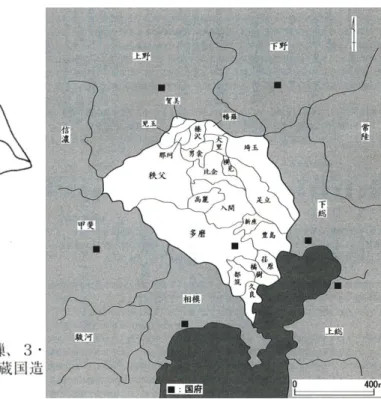 図 16  武蔵・相模地方における６・７世紀の土器の地域性 