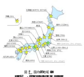 図 1 国内の地域 IX Fig. 1 Regional IXes in Japan
