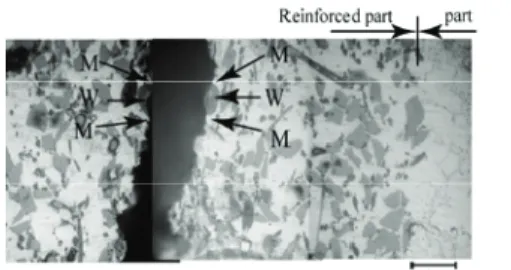 Fig. 6 Matching surface view of fatigue fractured  specimen under cyclic loading, maximum stress  σ max =156 MPa, Nf= 5.73×10 5 