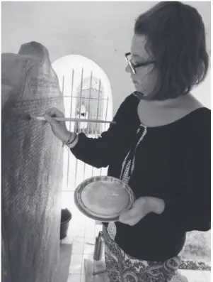 Fig. 13　Testing preservative coating