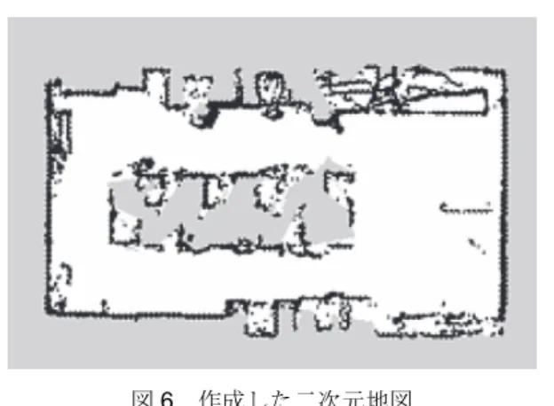 図 7  作成した三次元地図  Fig. 7.  Reconstructed 3D map.   