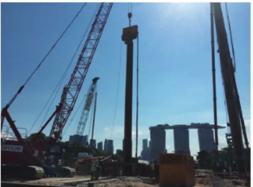 図 9　鋼矢板セル工法 Outline of steel sheet pile cell method表３　ハット＋H 矢板とソルジャーパイルとの比較例