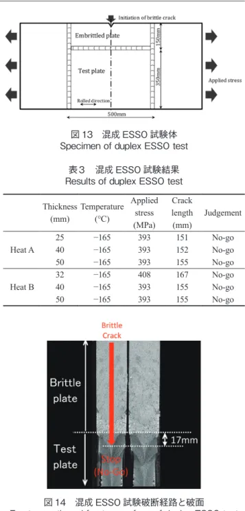図 13　混成 ESSO 試験体 Specimen of duplex ESSO test