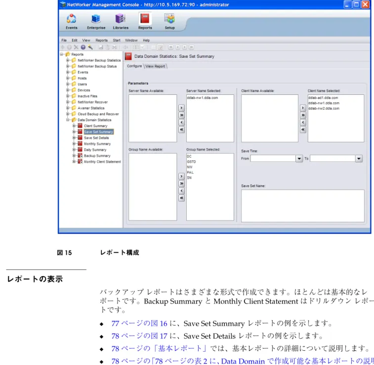 図 15 レポート構成