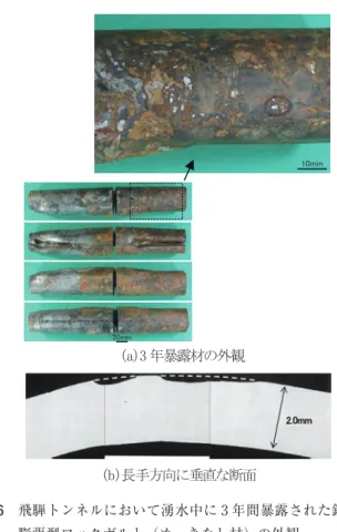 図 5  飛騨トンネルでの耐久性試験 