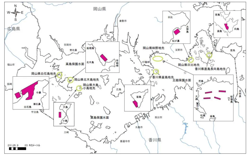 図 2.4(2)  規則・条例等に基づく保護水面 