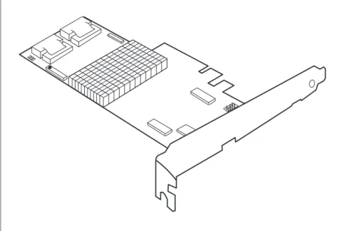 図 11: 「RAID Ctrl SAS 6G 5/6 512 MB（D2616）」コントローラ（based on LSI SAS2108）