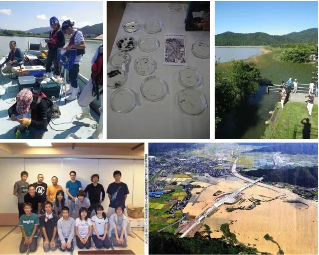 Figure 1. GCOE field course safely conducted right after the typhoon hit (17-19 Sept. 2013)