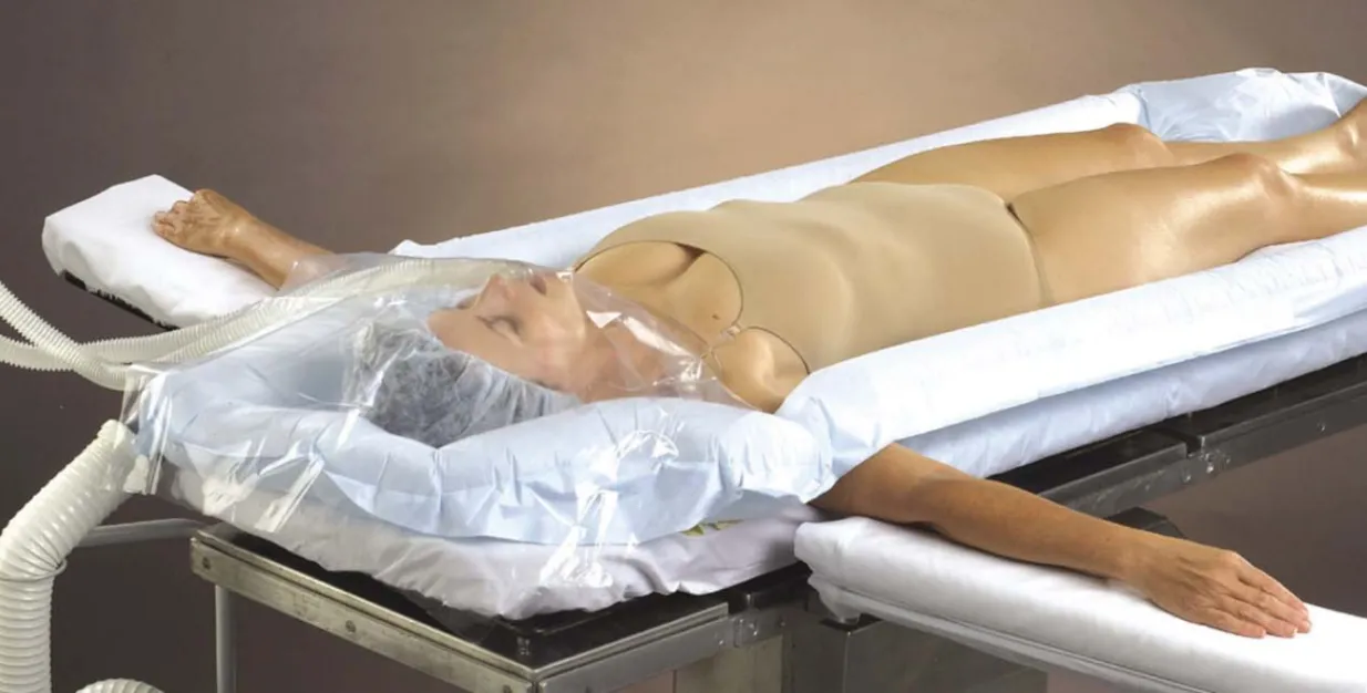 Fig. 1    “ Underbody ” type warming blanket and 