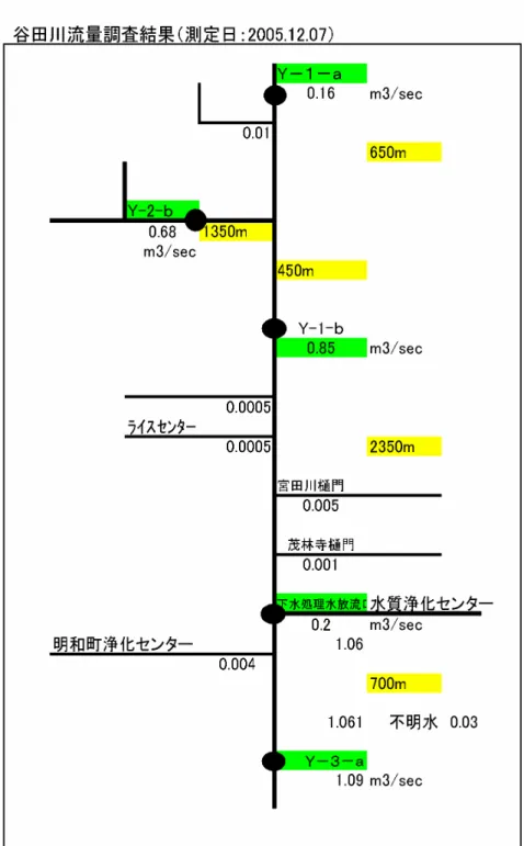 図  3  谷田川の挙動解析の設定流量 