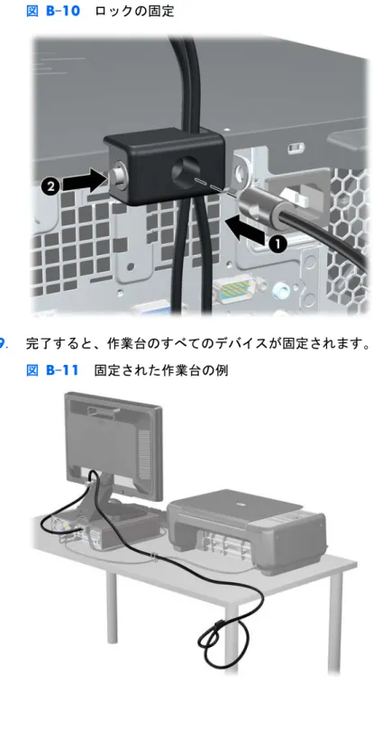 図  B-10   ロックの固定