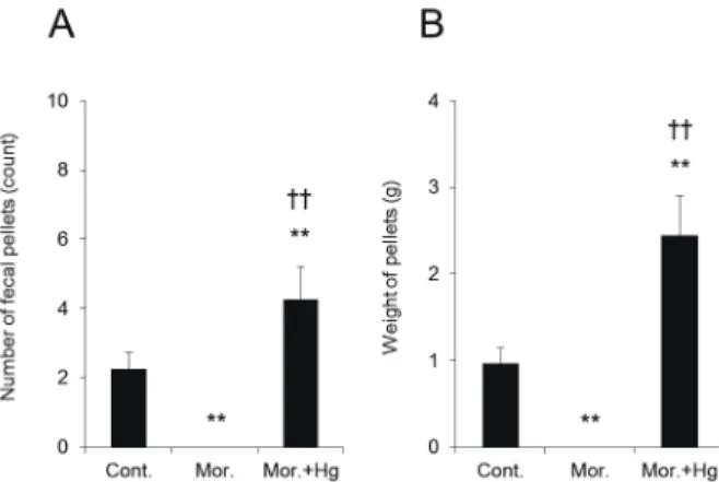 Fig. 5. Effects of morphine and M-3-G on AQP3 mRNA expression in HT-29 cells