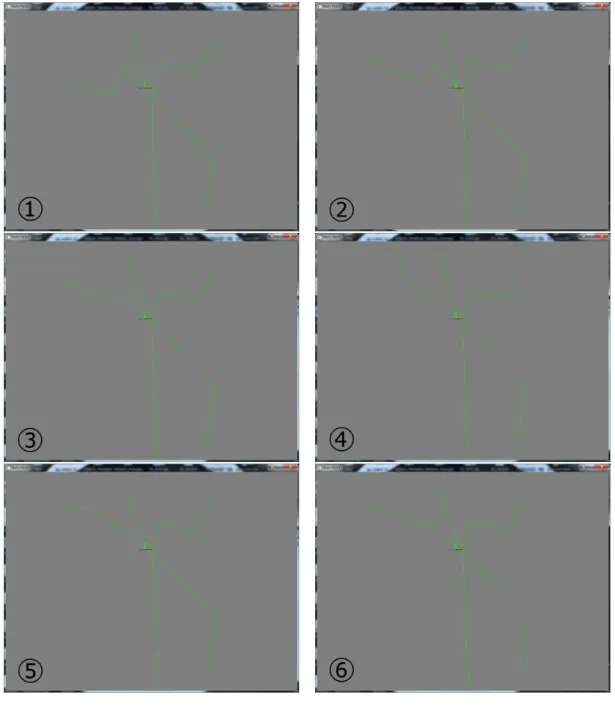 図 3.2: 斜め方向のモーションデータ